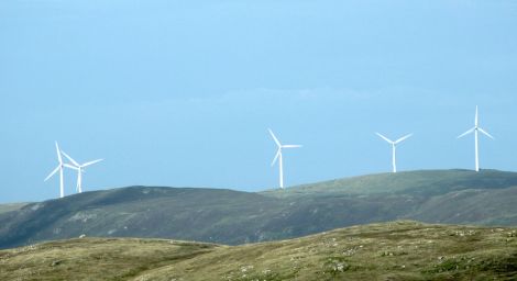 The Burradale wind farm just outside Lerwick. Island councils say the Tories are stifling further investment in renewables.