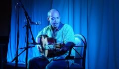 Finley Quaye on stage at the Lerwick Legion on Friday night. Photo: Aaron Leask