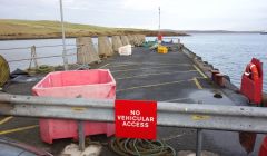 An older photo of Toft pier.