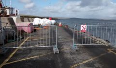 Access to Toft pier had been restricted for some time