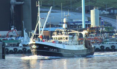 Lerwick-registered whitefish boat the Defiant.