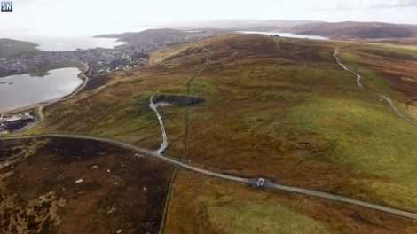 An aerial view of Staney Hill taken from an earlier consultation video.