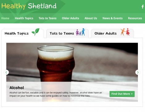 The health improvement team can be contacted via the www.healthyshetland.com website