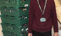 Foodbank manager David Grieve: 'I can only see demand for the foodbank going up' - Photo: Chris Cope/Shetland News