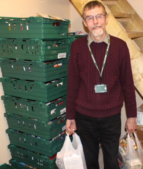 Foodbank manager David Grieve: 'I can only see demand for the foodbank going up' - Photo: Chris Cope/Shetland News