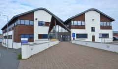 The £7.3 million council HQ at North Ness has been empty since staff were evacuated in September. Photo: Shetland News.