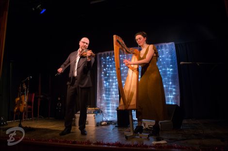 Catriona McKay and Chris Stout performed a dazzling array of tunes during their set. Photo: Dale Smith.