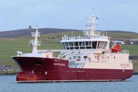 The new Martin Saele arriving at Lerwick harbour - Photo: Sydney Sinclair