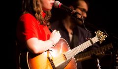 Multiple Grammy nominee Sarah Jarosz during Sunday night's sell-out show at Mareel. Photo: Dale Smith