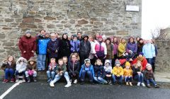 Those who took part in the Lerwick part of Saturday's worldwide Women's March. Photo: Gill Hession.