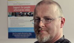 Retired police officer Iain Souter of Victim Support Scotland offers independent and confidential support.