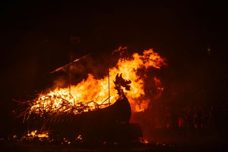 Promote Shetland's broadcast of Lerwick's Up Helly Aa attracted again a worldwide audience - Photo: Alex Mazurov/Promote Shetland