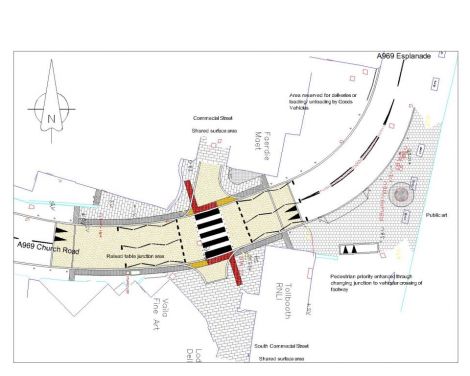 A detailed drawing of the work planned for the Church Road crossing.