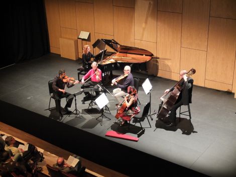 Musical ensemble Mr McFall's Chamber's risk paid off at Mareel on Saturday night. Photo: Shetland News/Alex Garrick-Wright.