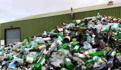 The council had been sending used glass bottles south for recycling as it was cheaper. Photo: Shetland News/Chris Cope.