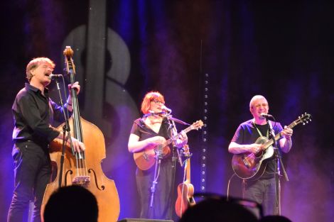 Veronica and the Red Wine Serenaders at Mareel on Friday night. Photo: Shetland News.