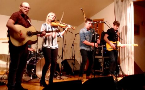 Scott Wood Band topped off a diverse bill in Brae. Photo: Chris Cope.