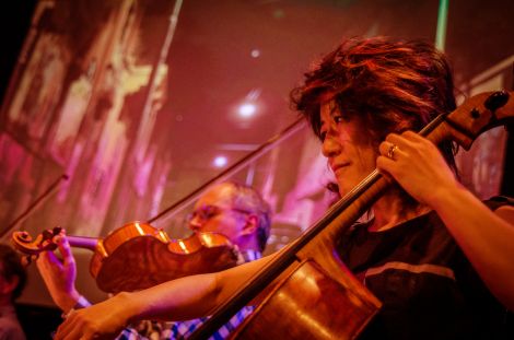 Mr McFalls Chamber performing in The Queen's Hall, Edinburgh, in May 2013 - Photo: Andy Catlin