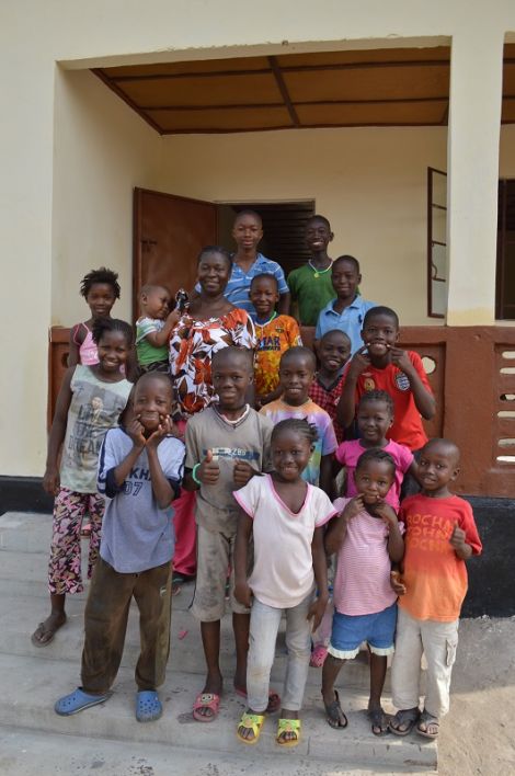 Kids from the school and orphanage.