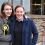 The SNP's Northern Isles candidate Miriam Brett and Mhairi Black, a high-profile party figure who became the UK's youngest MP since 1832 two years ago, pictured outside the Shetland Museum and Archives before Tuesday night's Q&A sessions. Photo: Shetland News/Neil Riddell