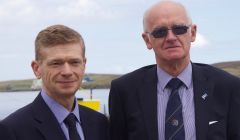 New council leader Cecil Smith (right) and returning convenor Malcolm Bell (left). Photo: Hans J Marter/Shetland News