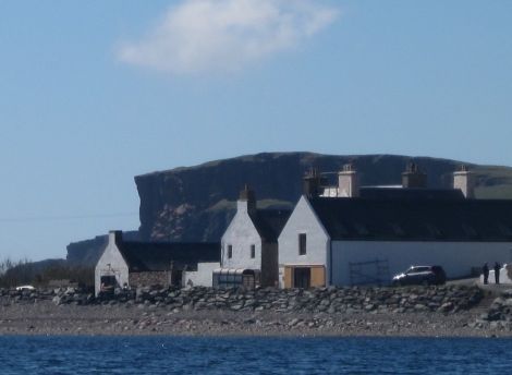 The listed store building at Hillswick's waterfront has been transformed into an art gallery. Photo: Tom Morton