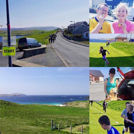 A collage of images from the Burra fun run. Photo: Merran Nugent