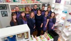 Back row (left to right): Darren Johnson, Allison Miller, Robbie Inkster, Mark Chivers and Hannah Simpson. Front row (left to right): Renata Sinclair, Joanne Anderson, Katrina Wiseman HIE, Ingrid Webb CEO of Cope, Sarah Hutchison and Nadine Samuel.