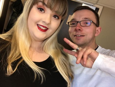 Sarah Gardiner, pictured with her boyfriend Rob Kirkpatrick, was caught up in the Manchester Arena terrorist attack.