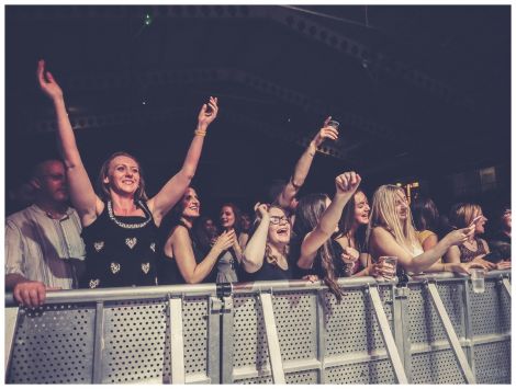 The Clickimin crowd in full party mode during Friday night's Spangin' Spree. Photo: Lieve Boussauw.