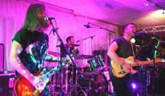 Up-and-coming indie band Hunter and the Bear impressed at the Lerwick Legion on Friday night. Photo: Davie Gardner.