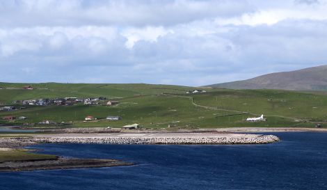 A Saab aircraft operated by Loganair/Flybe landing at Sumburgh airport - Photo: Shetland News