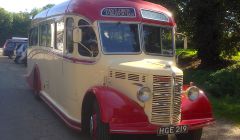 The 67 year old Bedford OB Coach is setting off on a 11 day journey home to Shetland.