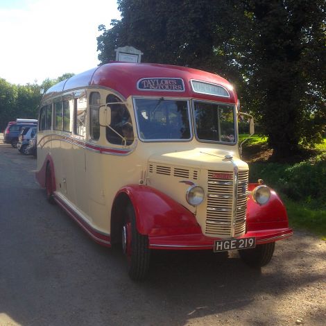 The 67 year old Bedford OB Coach is setting off on a 11 day journey home to Shetland.