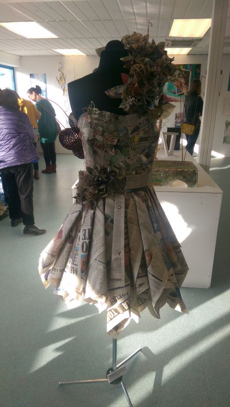 There are a number of striking designs at the college exhibition. Photo: Patrick Mainland