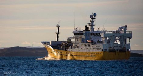 Pelagic trawler Charisma will be heading to Iceland soon. Photo: Ivan Reid