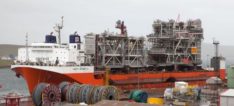 The Mighty Servant 3 berthed at the Greenhead - Photo: Billy Fox