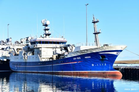 Whalsay pelagic trawler the Adenia. Photo: Mark Berry.