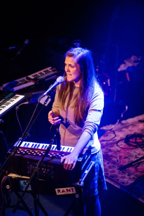 Jenny Sturgeon, who now lives in Shetland, was one of the night's opening acts. Photo: Steven Johnson 