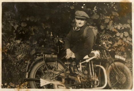 Joe Gray snr during his journey across the length of Britain in the 1930s. Photo: Courtesy of ZMCC