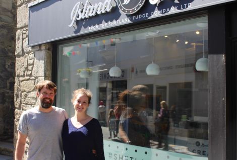 Shetland Fudge Company's Magnus and Nicola Johnston are behind the new venture. Photo: Chris Cope/Shetland News