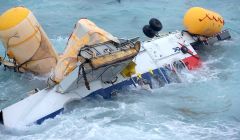 The Super Puma helicopter which ditched into the sea just over four years ago.