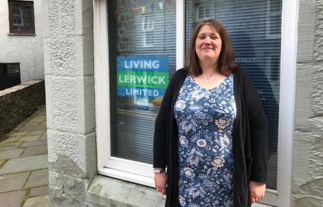 Living Lerwick's BID manager Christena Irvine. Photo: Shetland News/Neil Riddell.