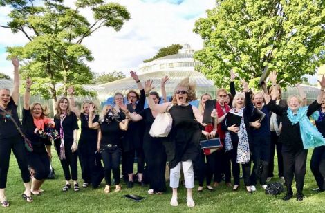 A previous Sing Anyway event at the Botanic Gardens in Glasgow's West End. 