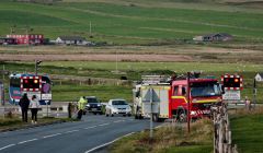 The emergency services were involved in the exercise. Photo: Ronnie Robertson