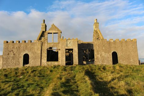 The Windhouse sits on top of a hill in Mid Yell. Photo: Shetland News