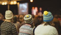 There were plenty of Bousta Beanies - this year's signature pattern - on show at the opening ceremony. Photo: Calum Toogood