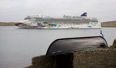 The Norwegian Jewel during a visit to Lerwick earlier this year. Photo: John Coutts