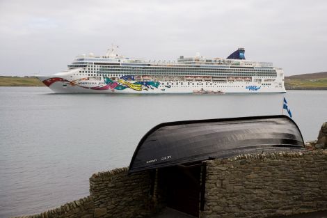 The Norwegian Jewel during a visit to Lerwick earlier this year. Photo: John Coutts