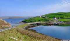 The Muckle Roe bridge. Photo courtesy of Shetland Islands Council.